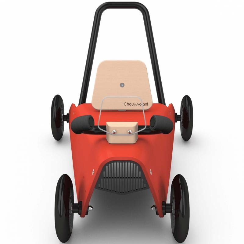Porteur voiture - 2 jouets en 1 ROUGE