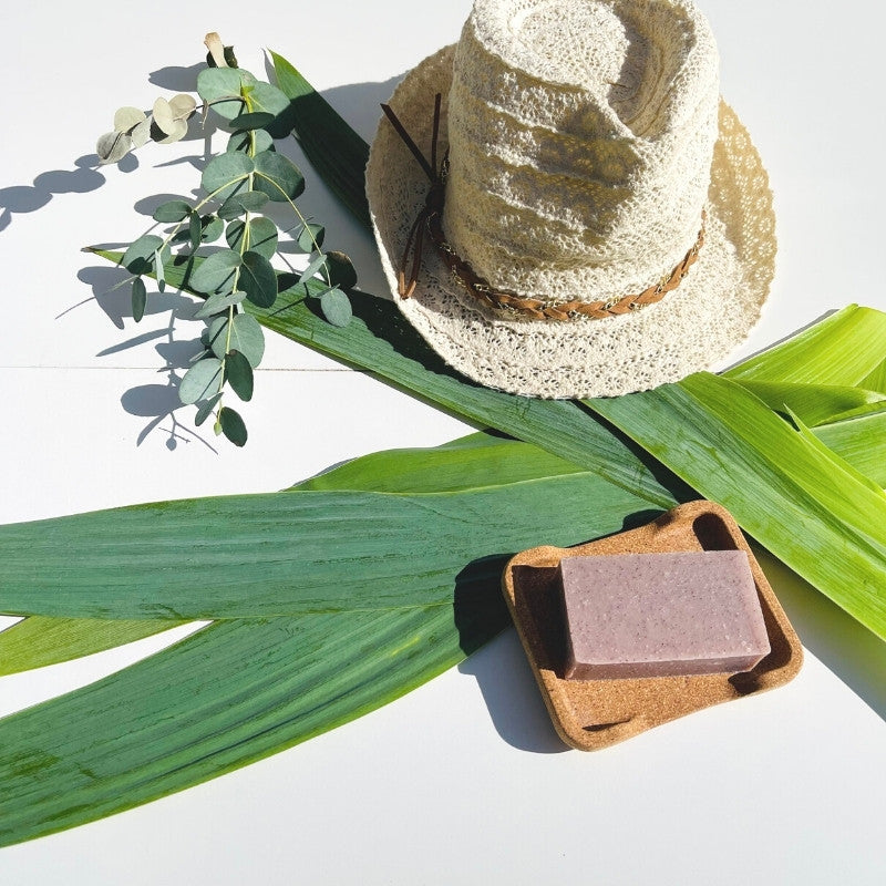 Coffret porte savon en liège et savon solide Évasion - idée cadeau made in France