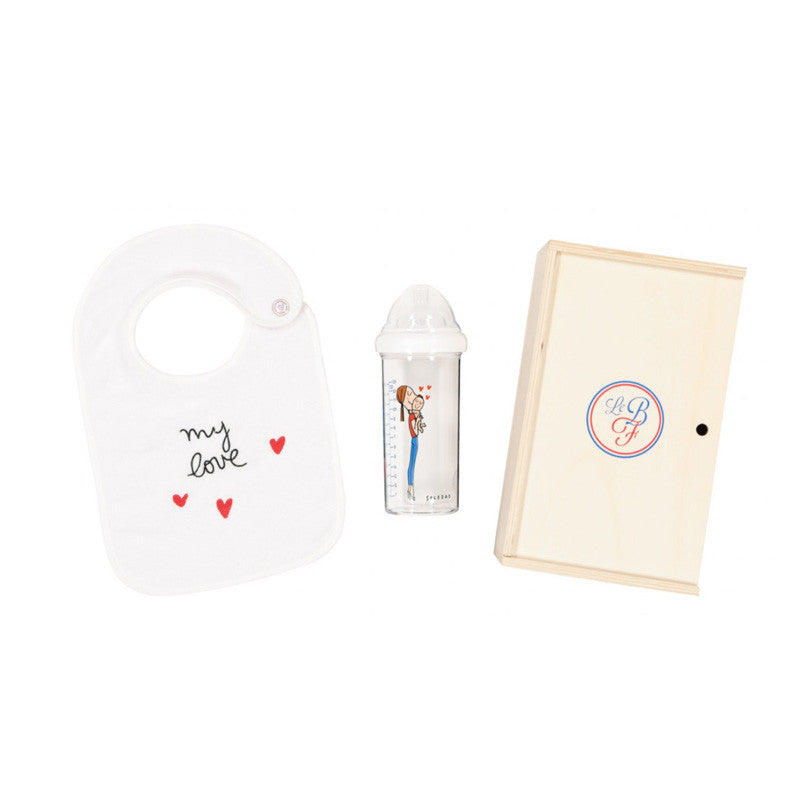 Coffret de naissance Le biberon français - My love - Made in France