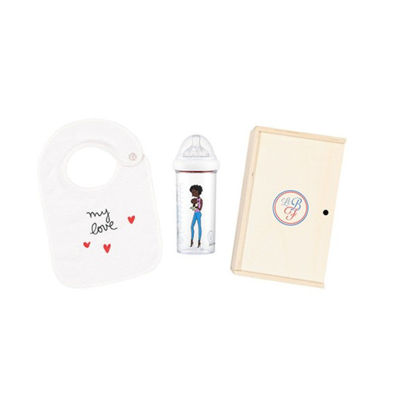 Coffret de naissance Afro Le biberon français - Enjoy - Made in France