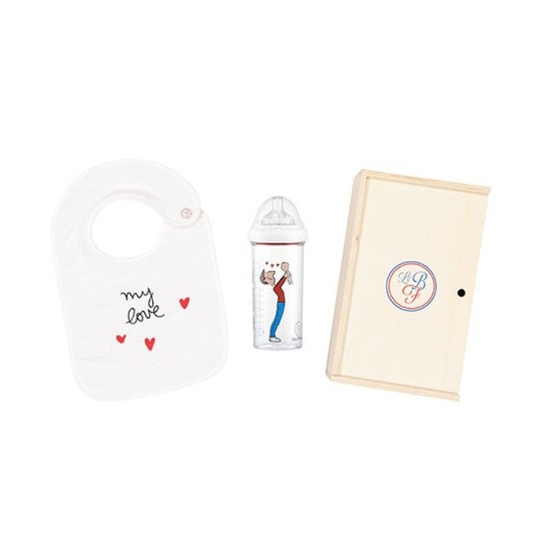 Coffret de naissance Le biberon français - Papa - Made in France