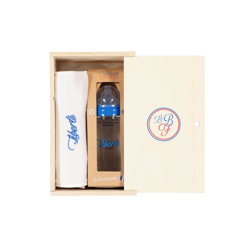 Coffret de naissance Le biberon français - Liberty - Made in France