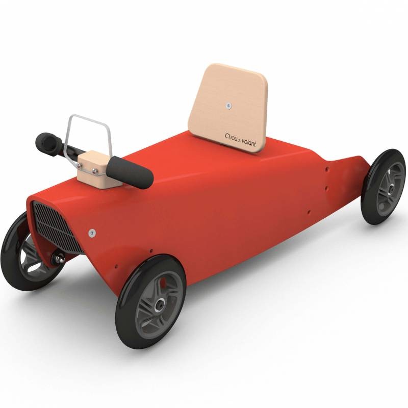 Porteur draisienne voiture - 3 jouets en 1 ROUGE