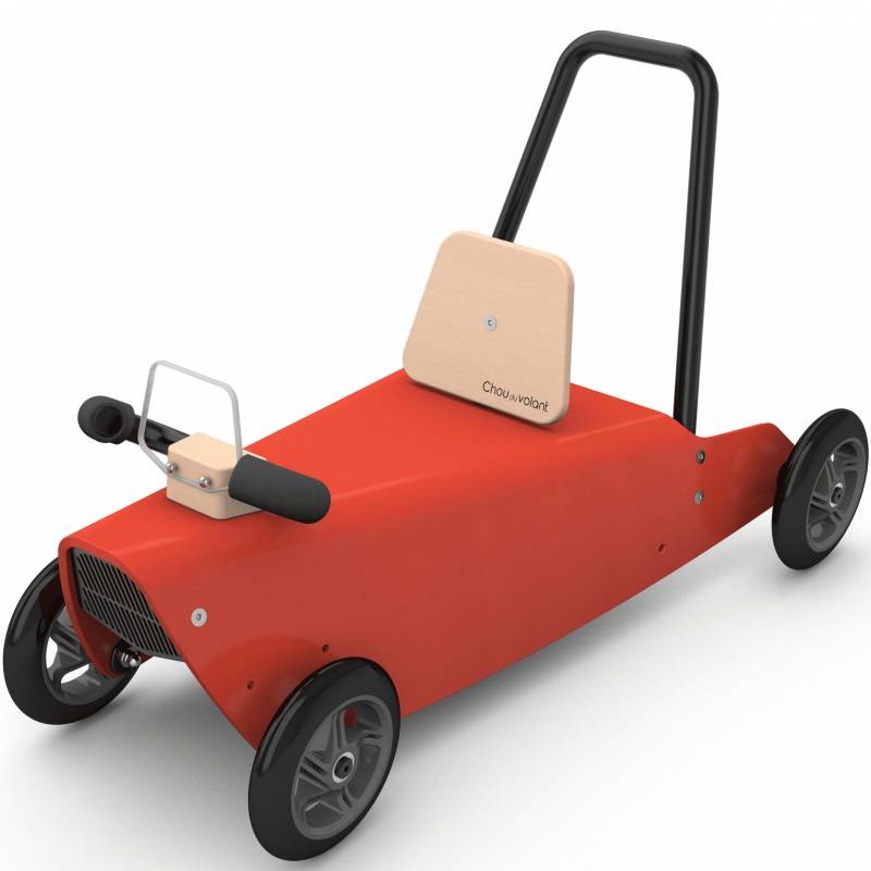 Porteur draisienne voiture - 3 jouets en 1 ROUGE
