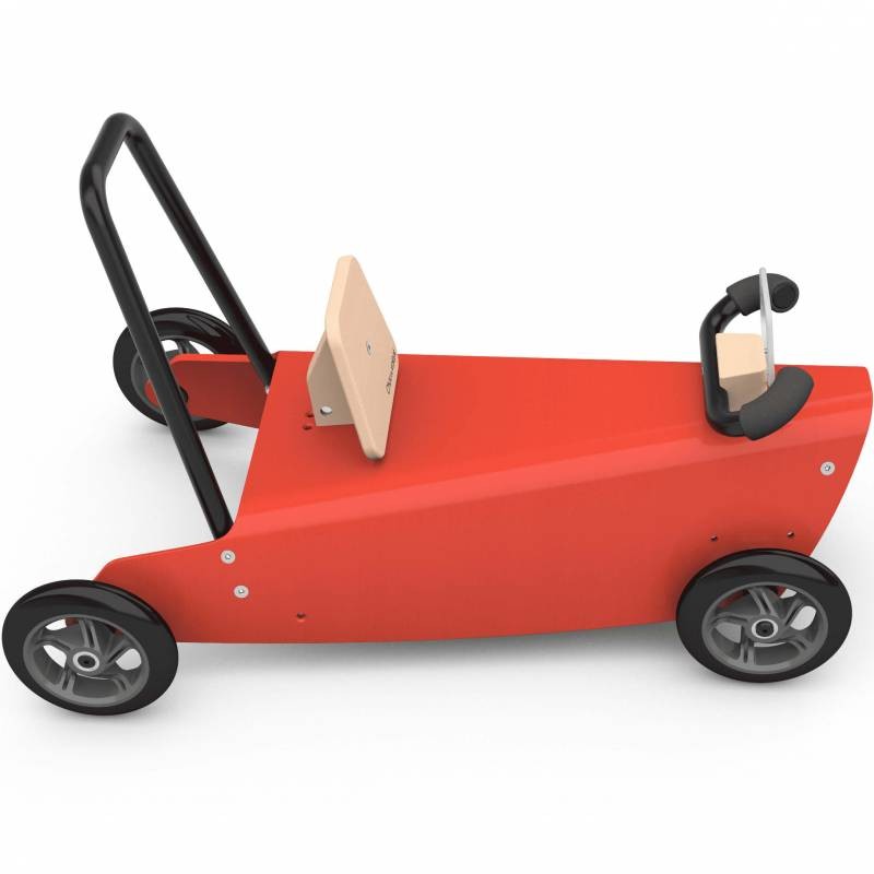 Porteur draisienne voiture - 3 jouets en 1 ROUGE