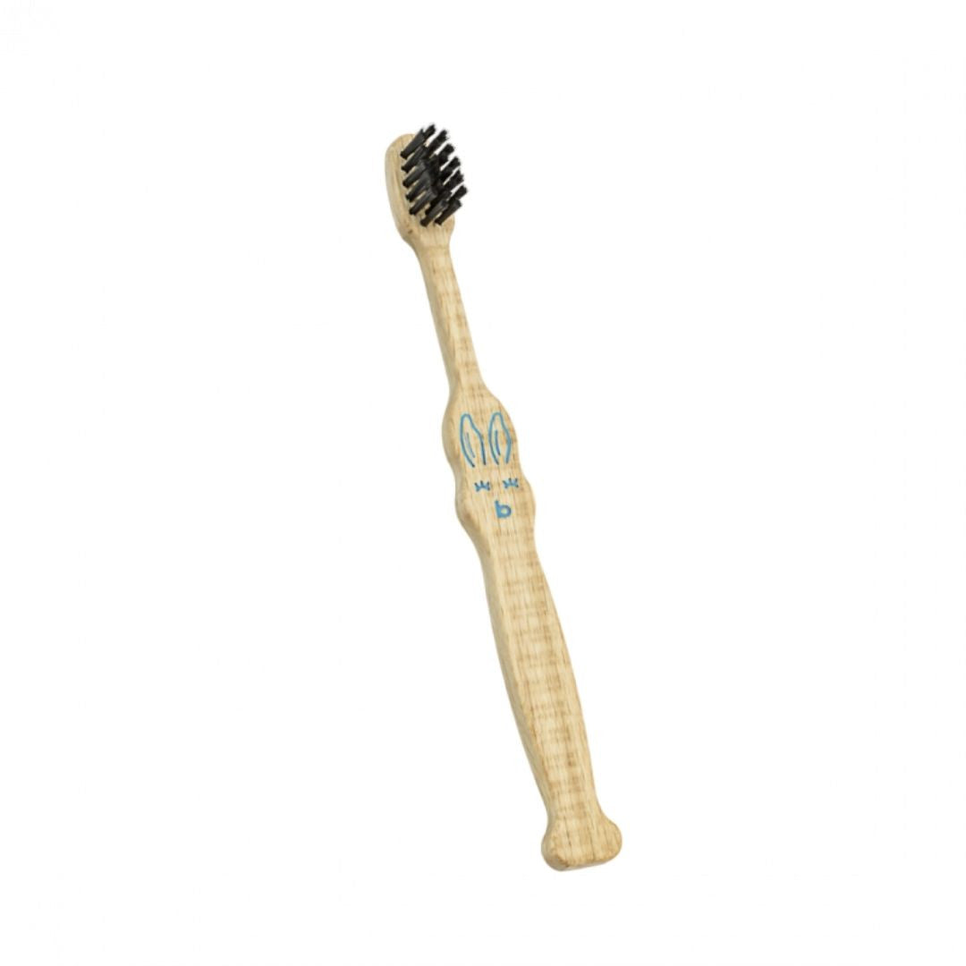 made in France - recyclable - brosse à dents - salle de bain green - bois de hêtre - enfants - bleu