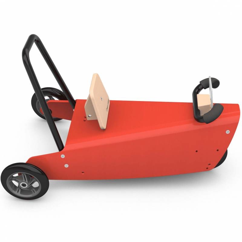Porteur draisienne voiture - 3 jouets en 1 ROUGE