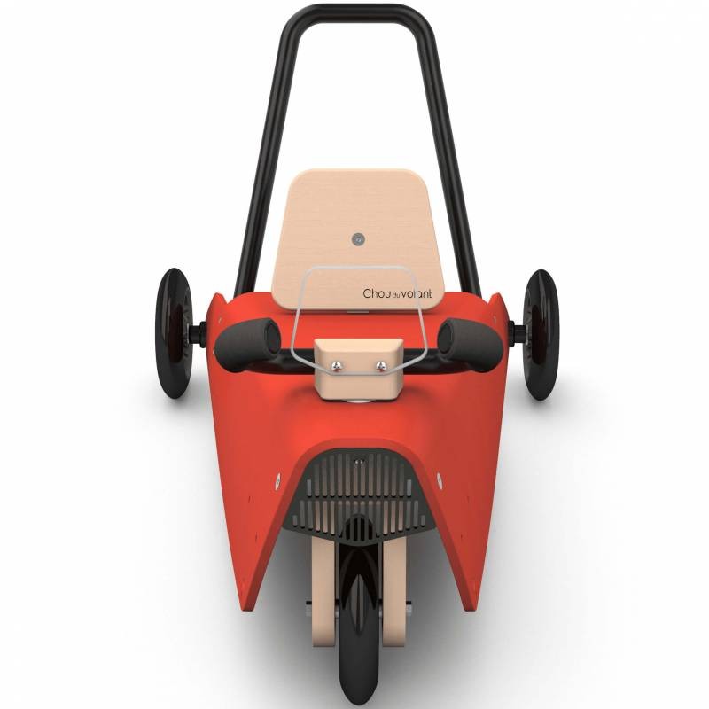 Porteur draisienne voiture - 3 jouets en 1 ROUGE