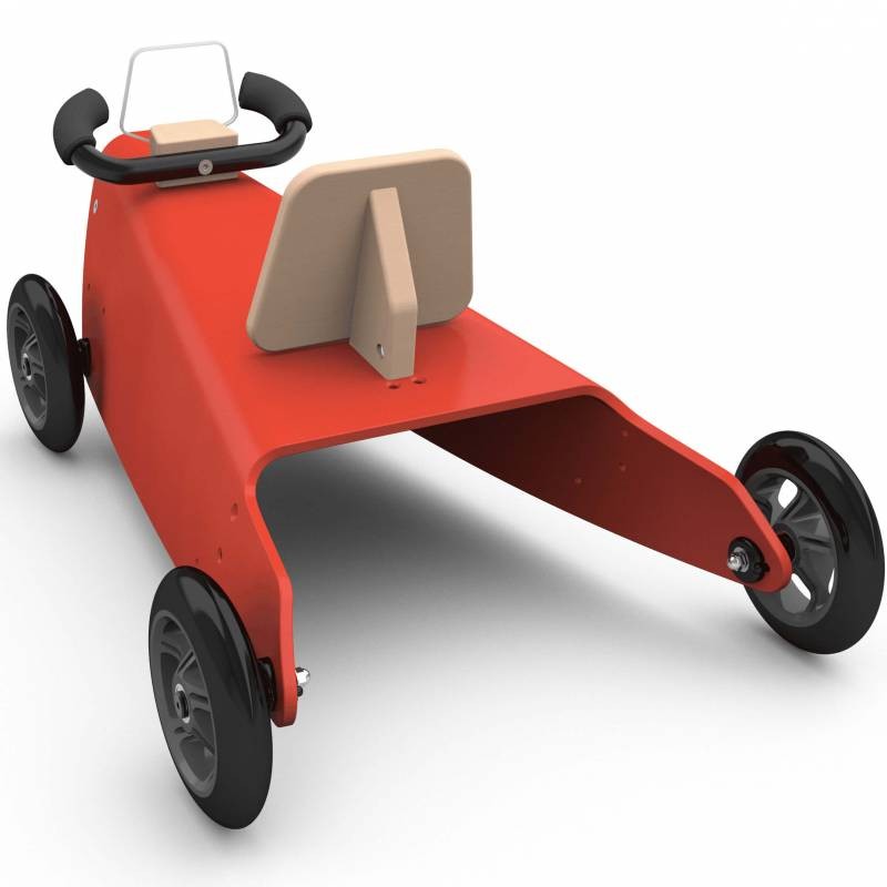 Porteur draisienne voiture - 3 jouets en 1 ROUGE