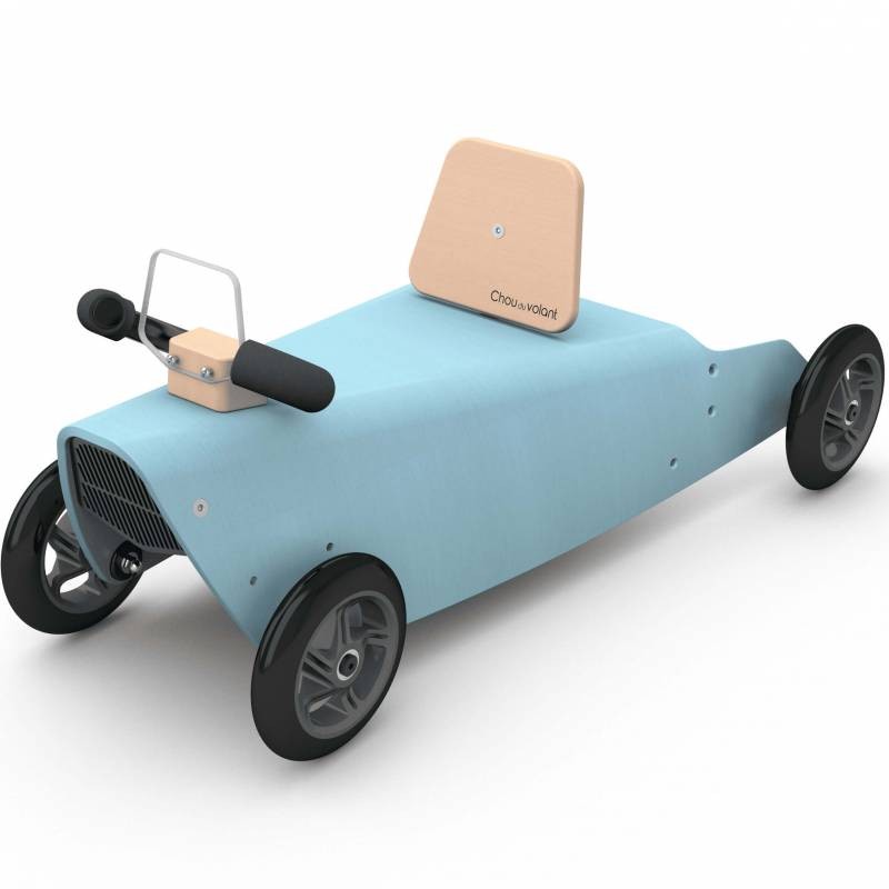 Porteur draisienne voiture - 3 jouets en 1 BLEU CIEL