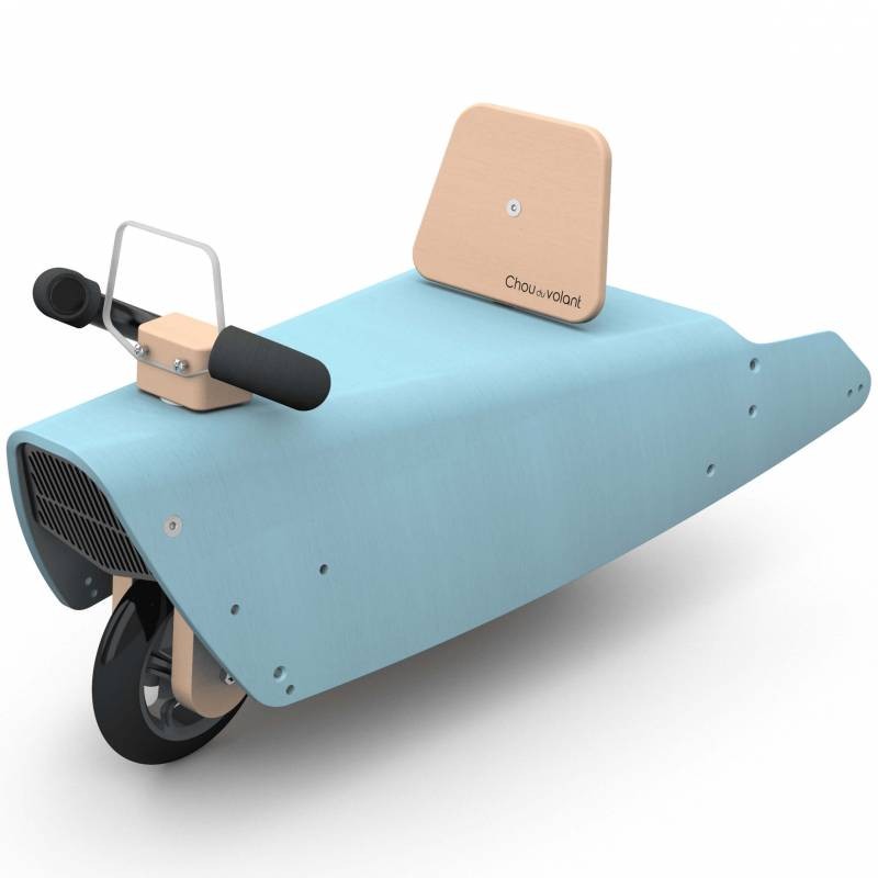 Porteur draisienne voiture - 3 jouets en 1 BLEU CIEL