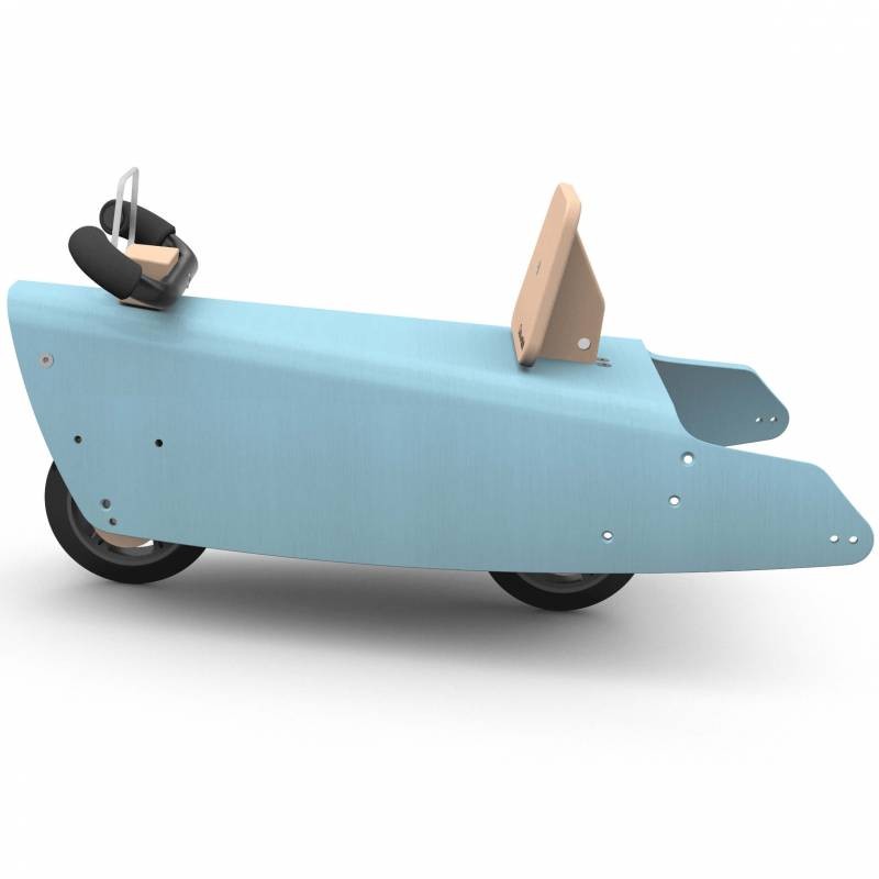 Porteur draisienne voiture - 3 jouets en 1 BLEU CIEL