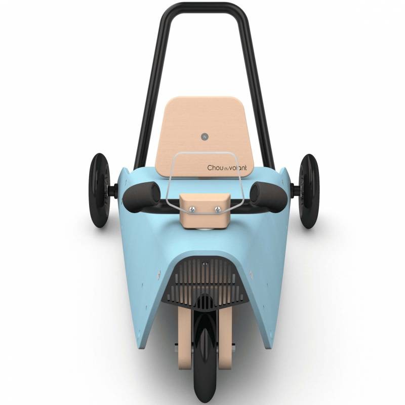Porteur draisienne voiture - 3 jouets en 1 BLEU CIEL