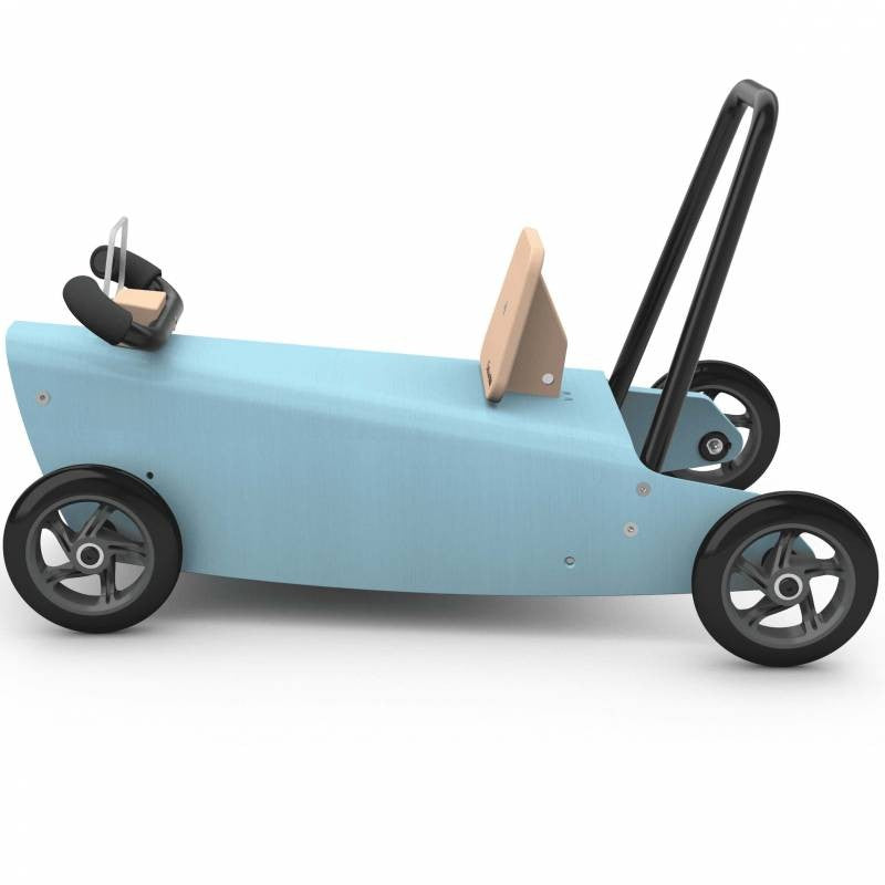 Porteur draisienne voiture - 3 jouets en 1 BLEU CIEL