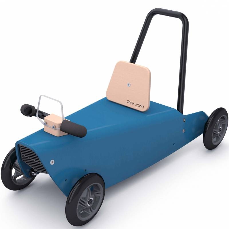 Porteur draisienne voiture - 3 jouets en 1 BLEU FONCE