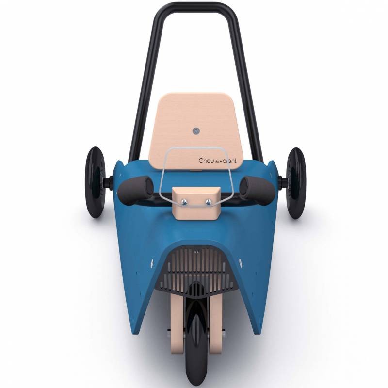 Porteur draisienne voiture - 3 jouets en 1 BLEU FONCE