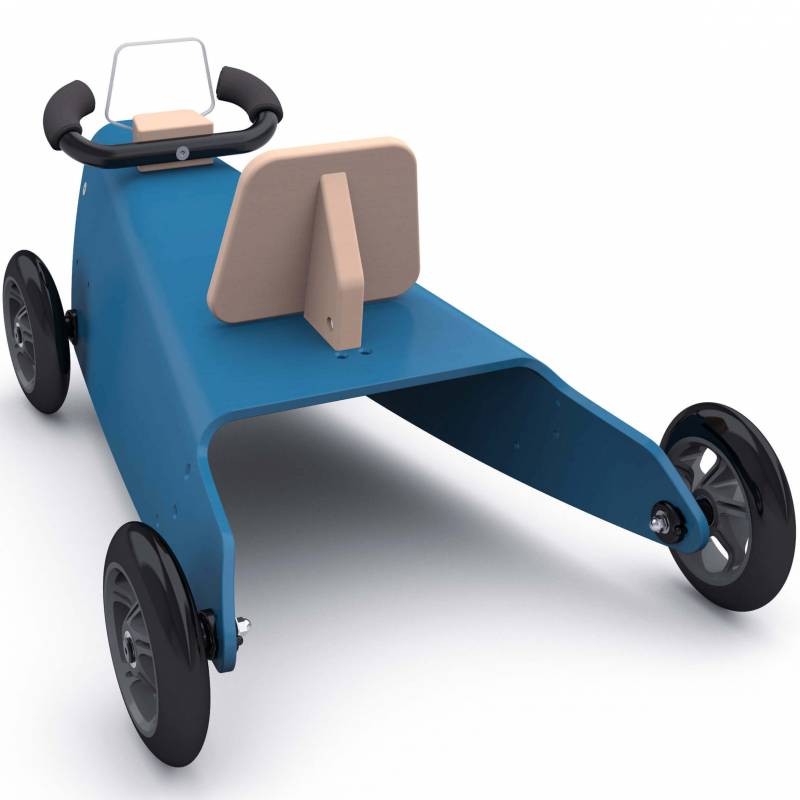 Porteur draisienne voiture - 3 jouets en 1 BLEU FONCE