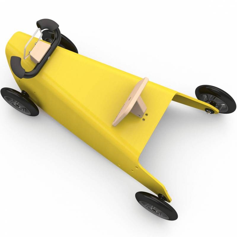 Porteur draisienne voiture - 3 jouets en 1 JAUNE