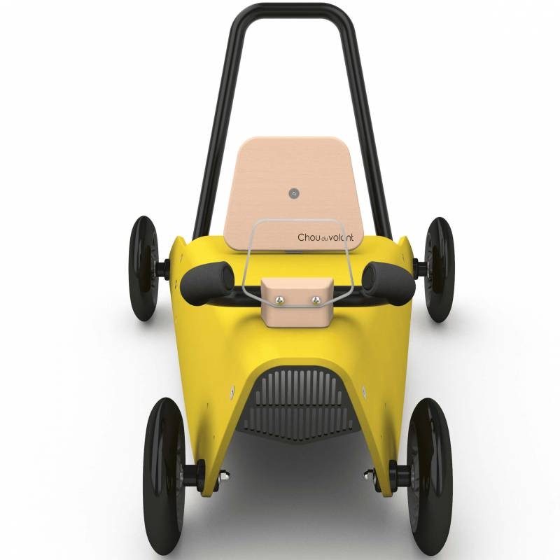 Porteur draisienne voiture - 3 jouets en 1 JAUNE