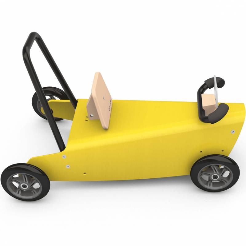 Porteur draisienne voiture - 3 jouets en 1 JAUNE