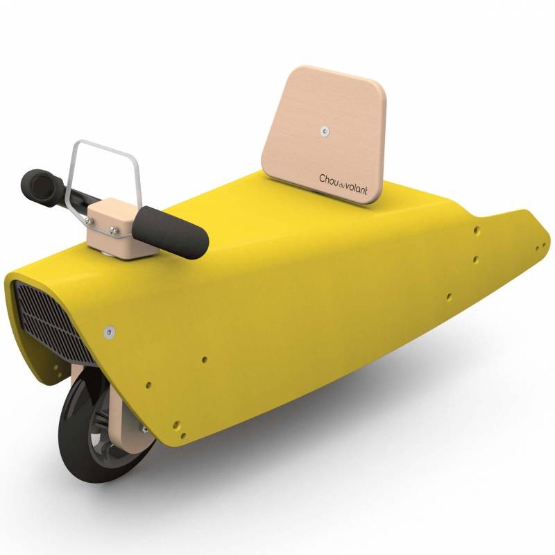 Porteur draisienne voiture - 3 jouets en 1 JAUNE