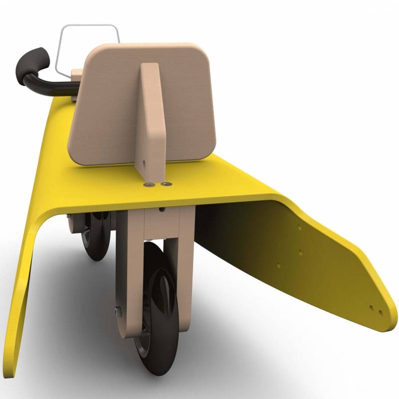 Porteur draisienne voiture - 3 jouets en 1 JAUNE