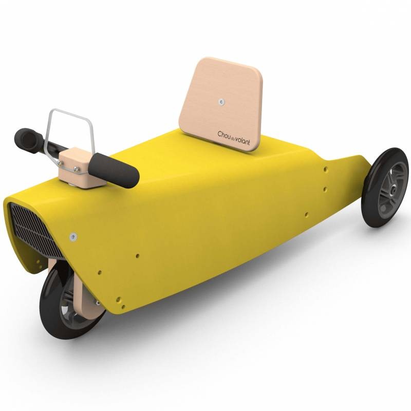 Porteur draisienne voiture - 3 jouets en 1 JAUNE