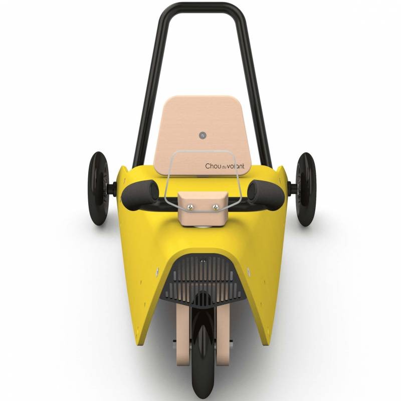 Porteur draisienne voiture - 3 jouets en 1 JAUNE