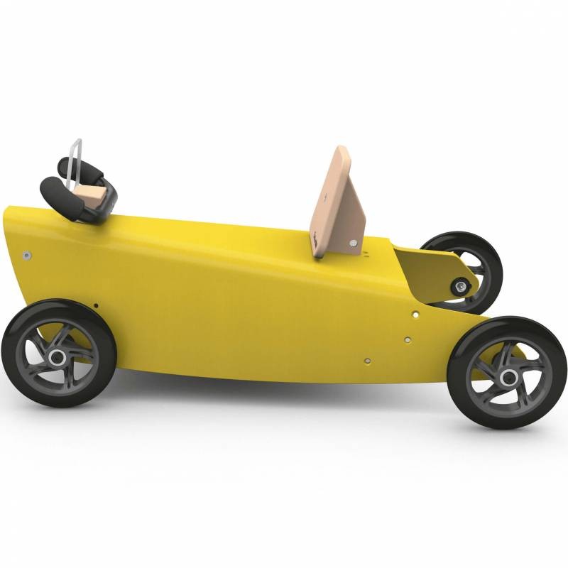 Porteur draisienne voiture - 3 jouets en 1 JAUNE