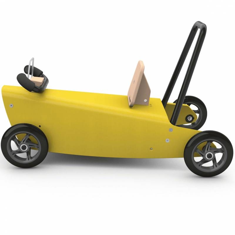 Porteur draisienne voiture - 3 jouets en 1 JAUNE