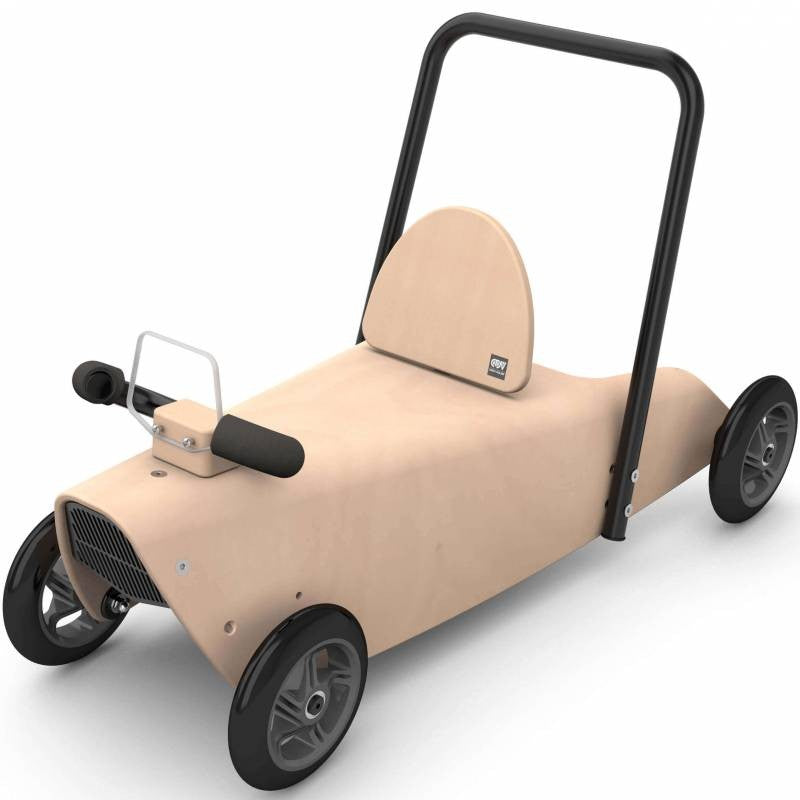 Porteur draisienne voiture - 3 jouets en 1 MARRON