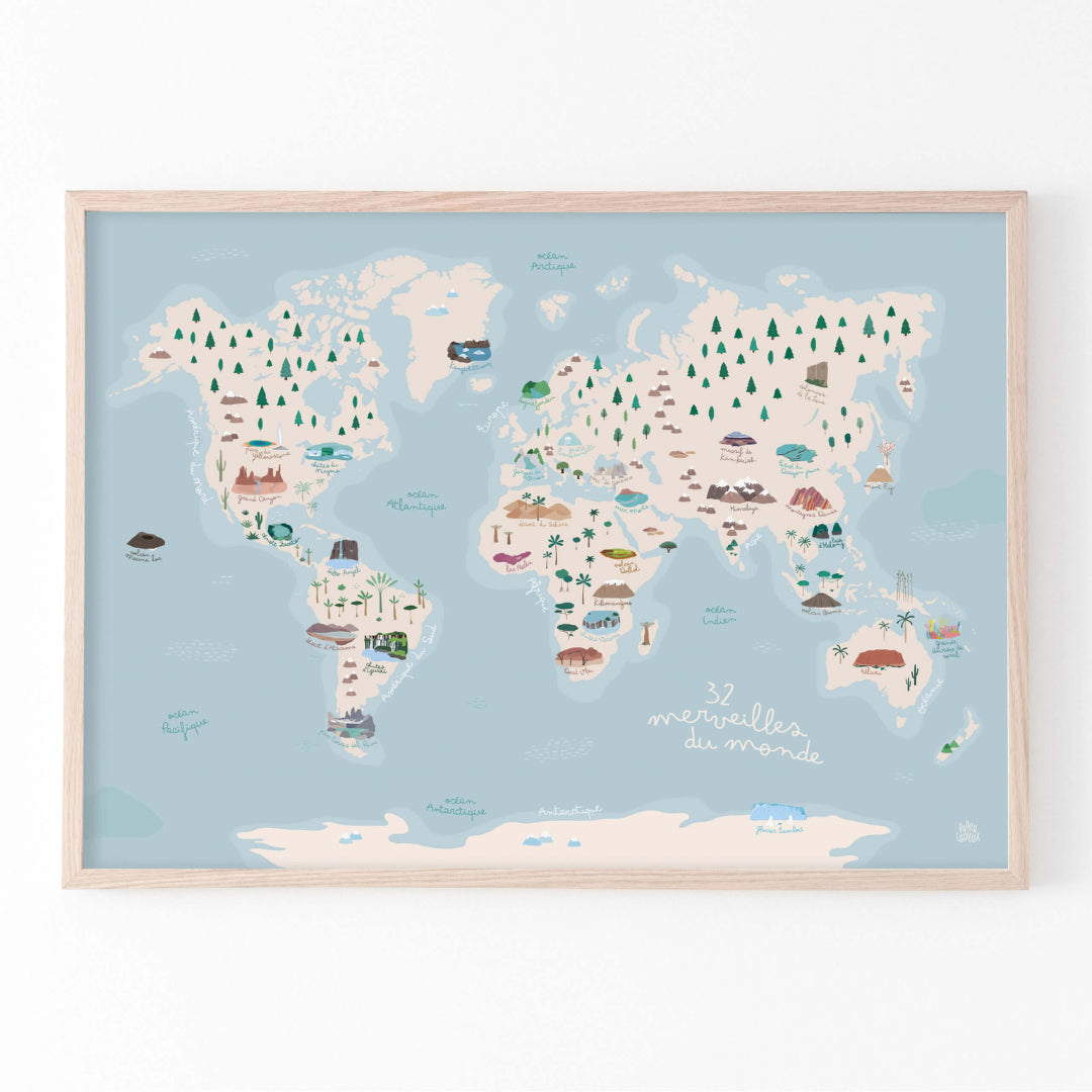Planisphère du monde & livret d&