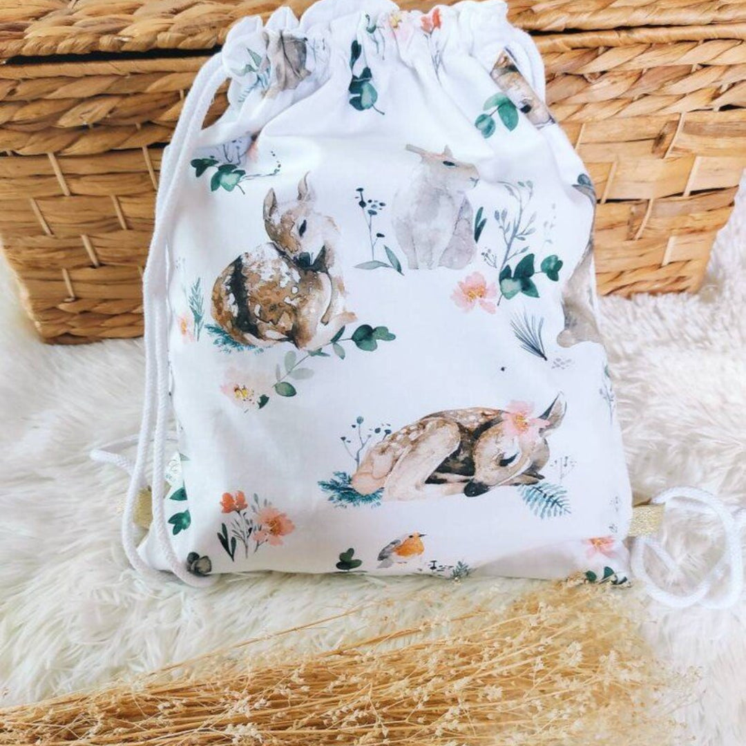 Sac pour enfant collection Forêt Enchantée - vue dos - marque française Mar & Clo