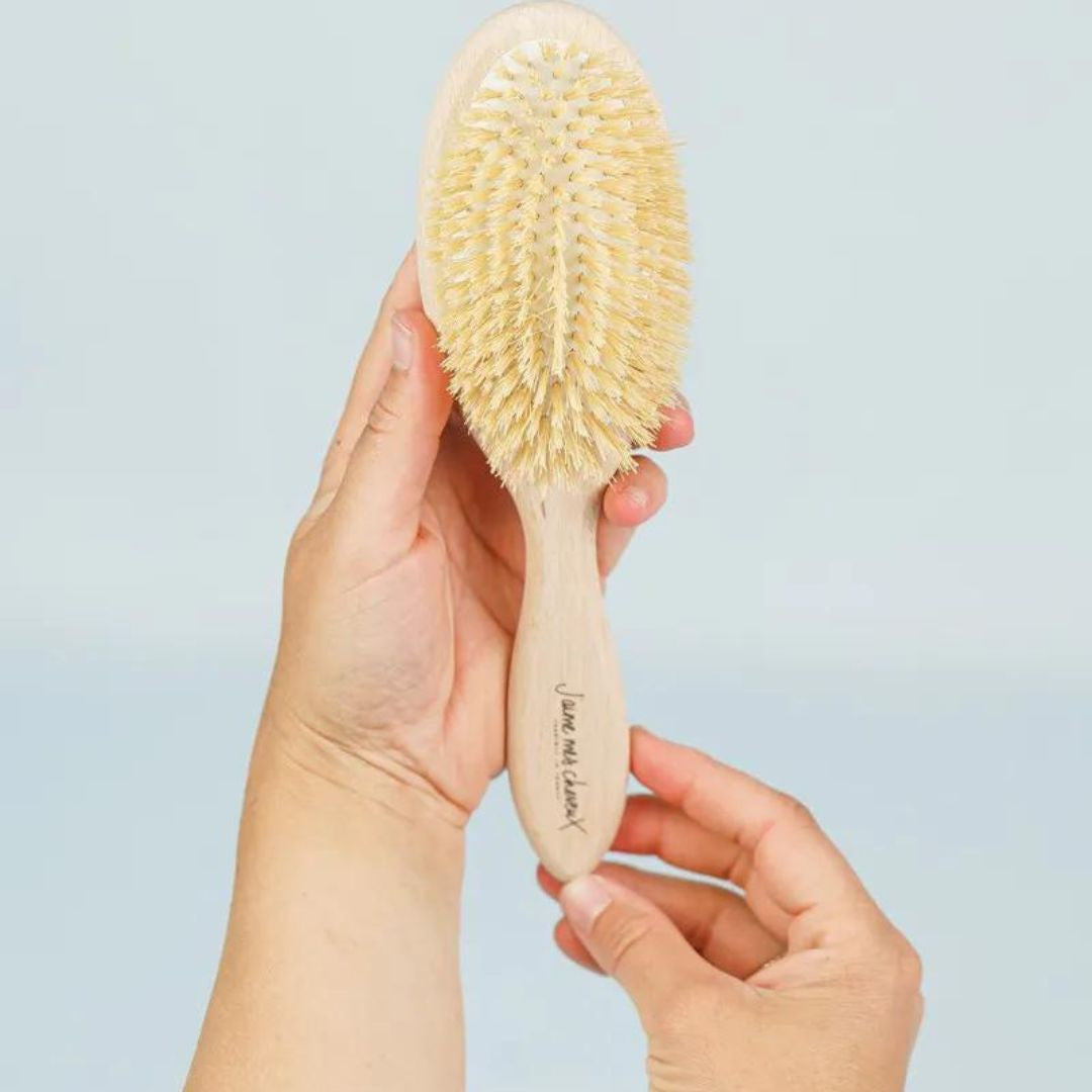 Brosse à cheveux en bois de hêtre - - accessoire de salle de bain vegan - Je suis green