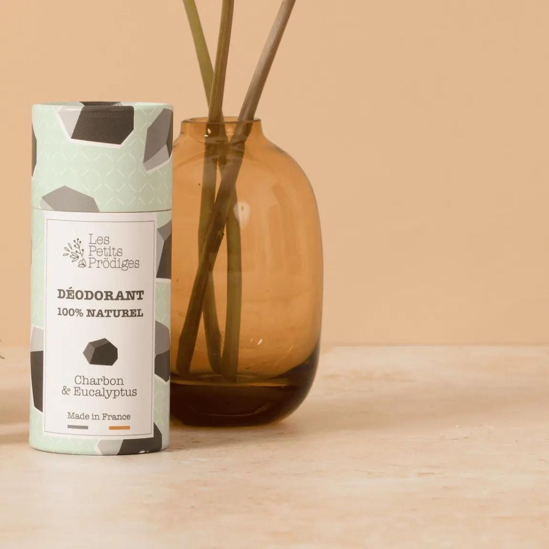 Déodorant absorbant - Déodorant solide Charbon - cosmétique bio et made in France - Les petits prodiges