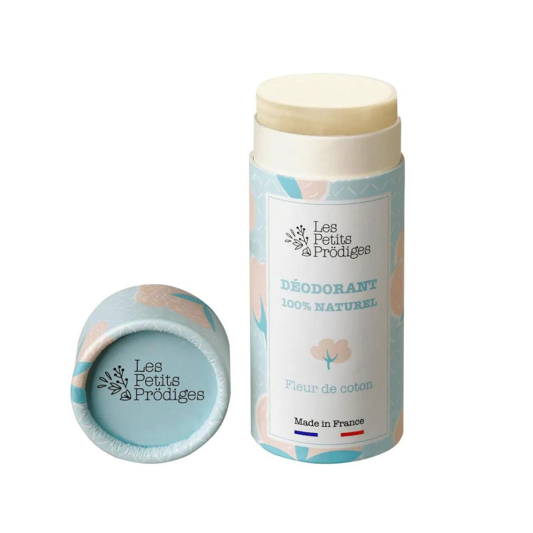 Déodorant solide naturel - Déodorant solide Fleur de coton - cosmétique bio et made in France - Les petits prodiges