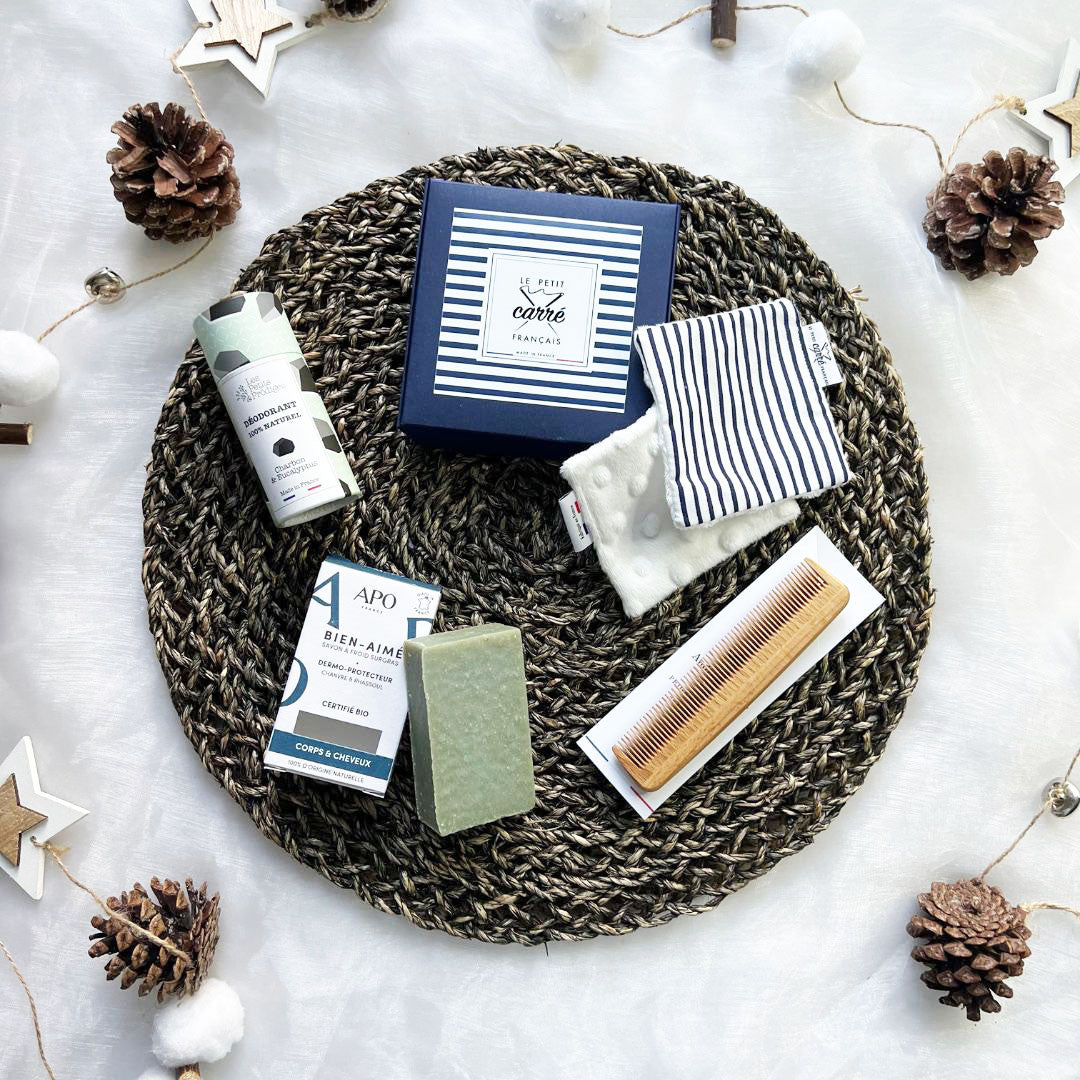 Coffret pour homme "Soins au Masculin" - option peigne - cosmétique bio ETHIQ FRANCE