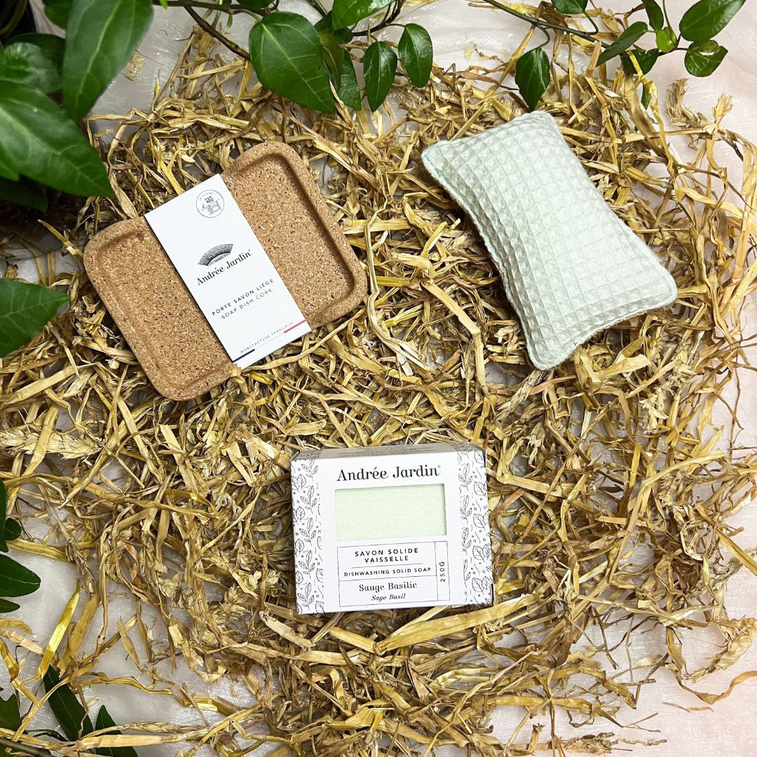 Coffret zéro déchet "Une Vaisselle Au Top" vert - ETHIQ Maison green