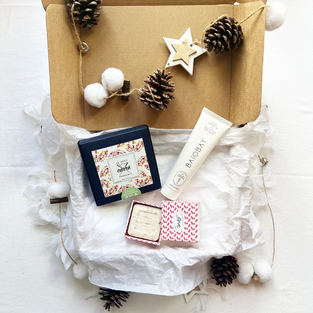 Coffret beauté pour elle "Gourmand" rose - cosmétique naturel - box cadeaux ETHIQ