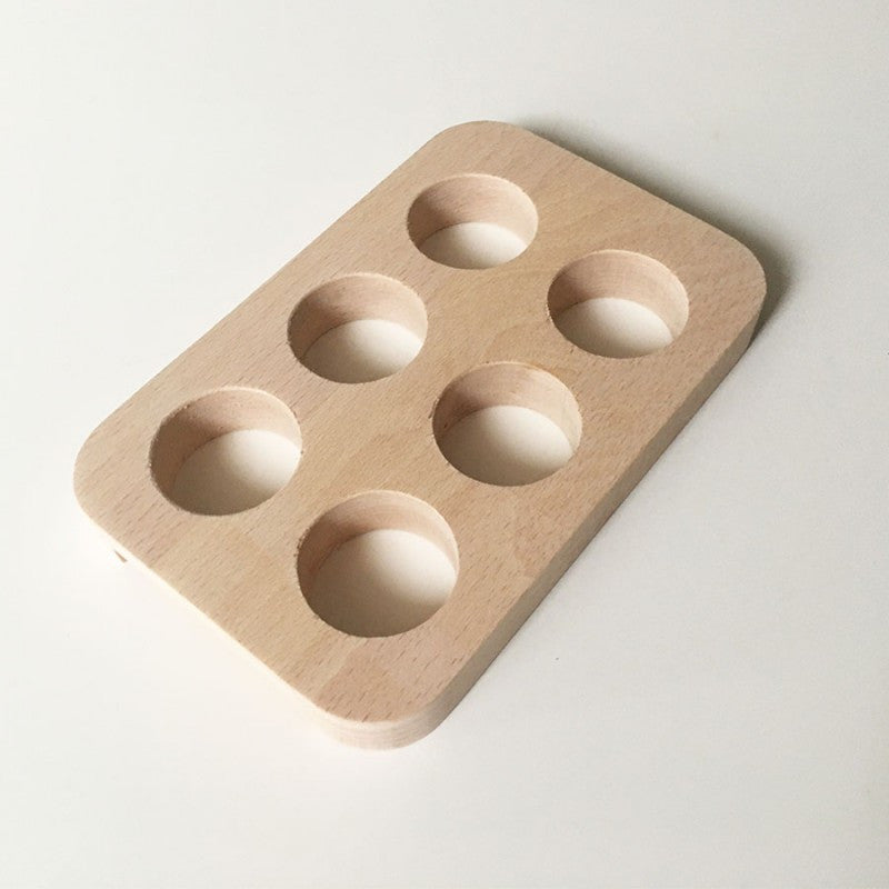 Support à oeufs Made in France en bois massif - Fraise et bois