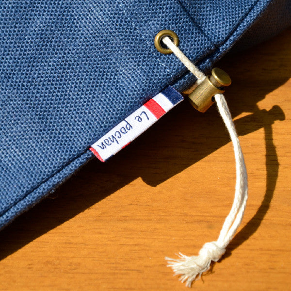 Sac à pain le pochon 100% en lin et made in France Les extra ordinaires bleu 3