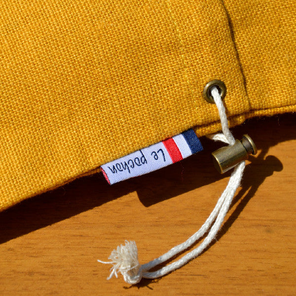 Sac à pain le pochon 100% en lin et made in France Les extra ordinaires jaune 3