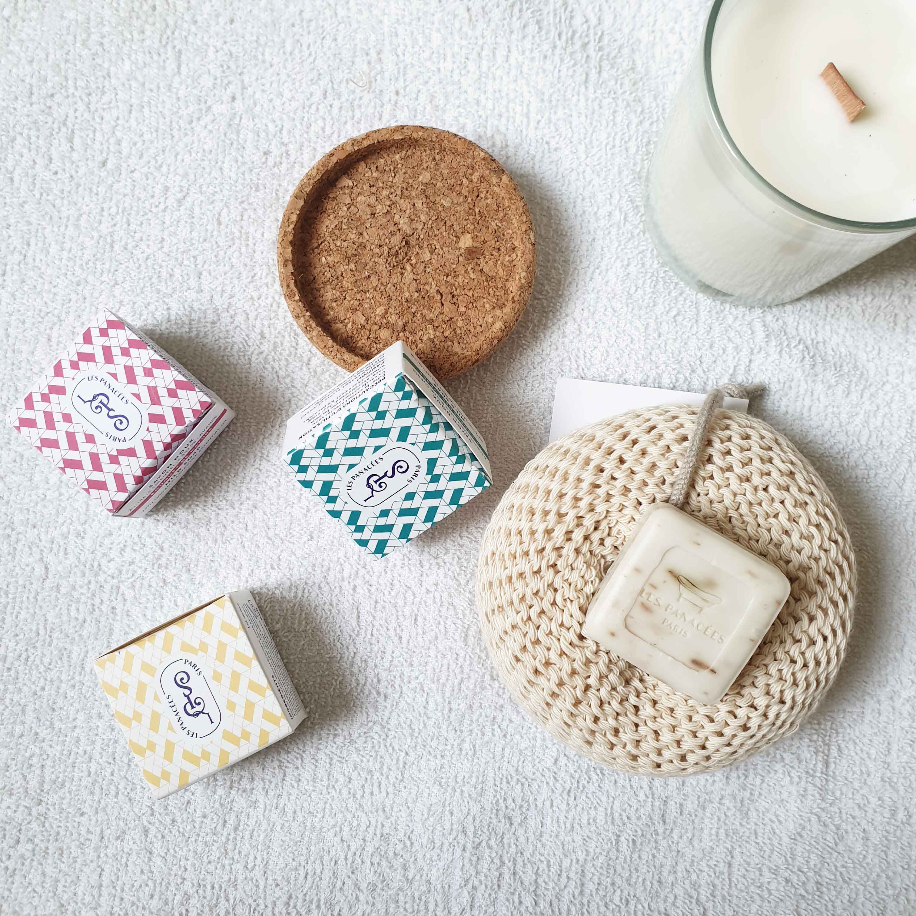 Duo Éponge de Bain & Savon - coffret made in France by ETHIQ