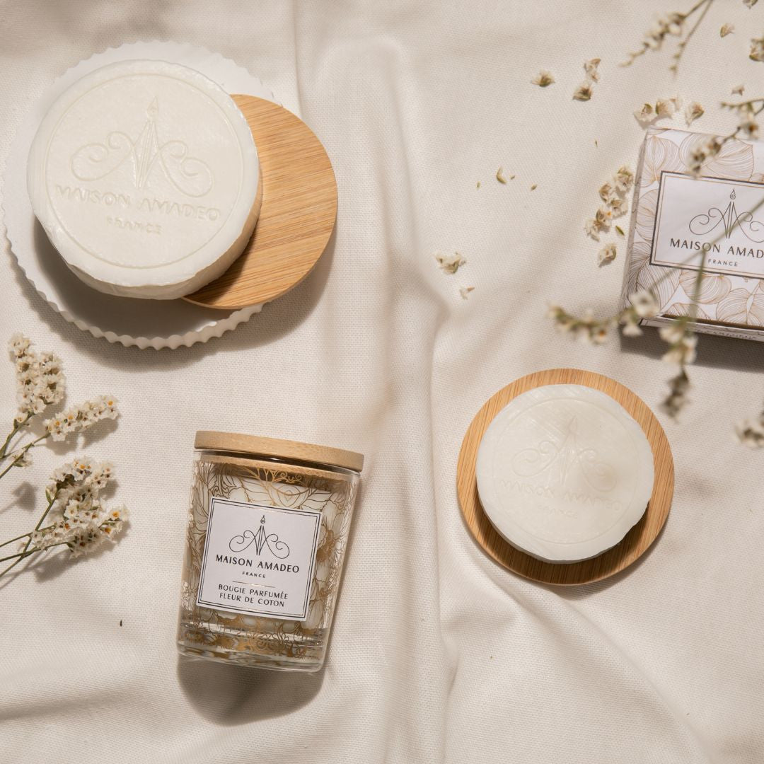 Bougie artisanale esprit cocooning - Maison Amadeo