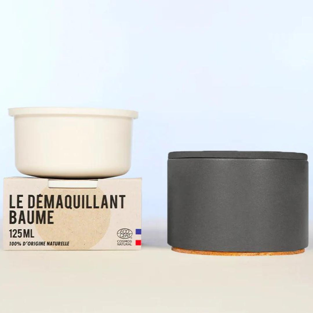 Coffret démaquillant baume gris anthracite - La crème libre