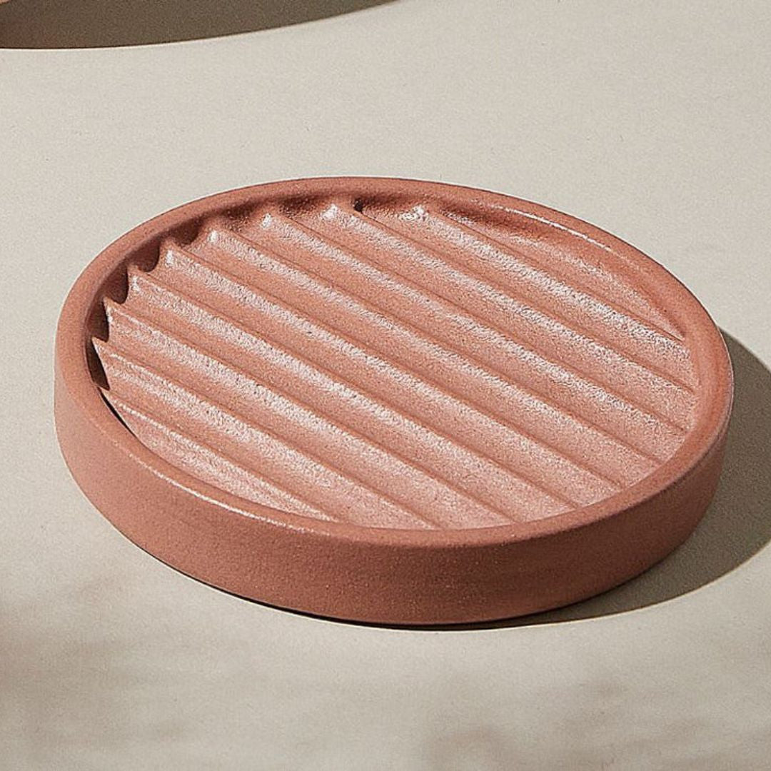 Porte savon terracotta - Accessoire salle de bain design La Crème Libre