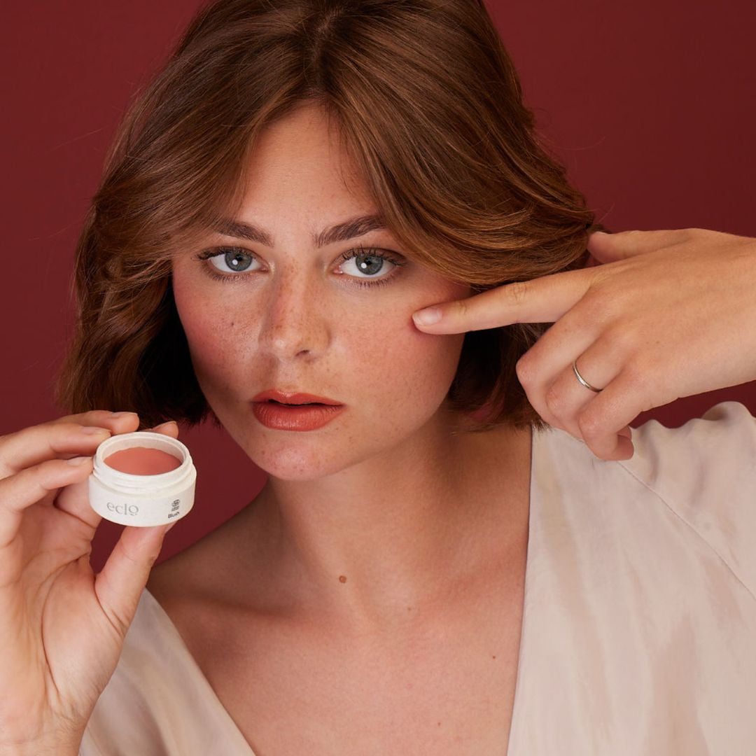 Blush teinte "rose aurore" naturel - Cosmétique bio naturel Eclo