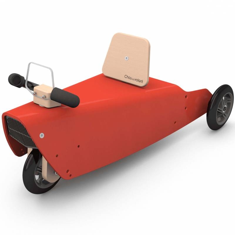 Jouet voiture 5 fonctions en 1 ROUGE