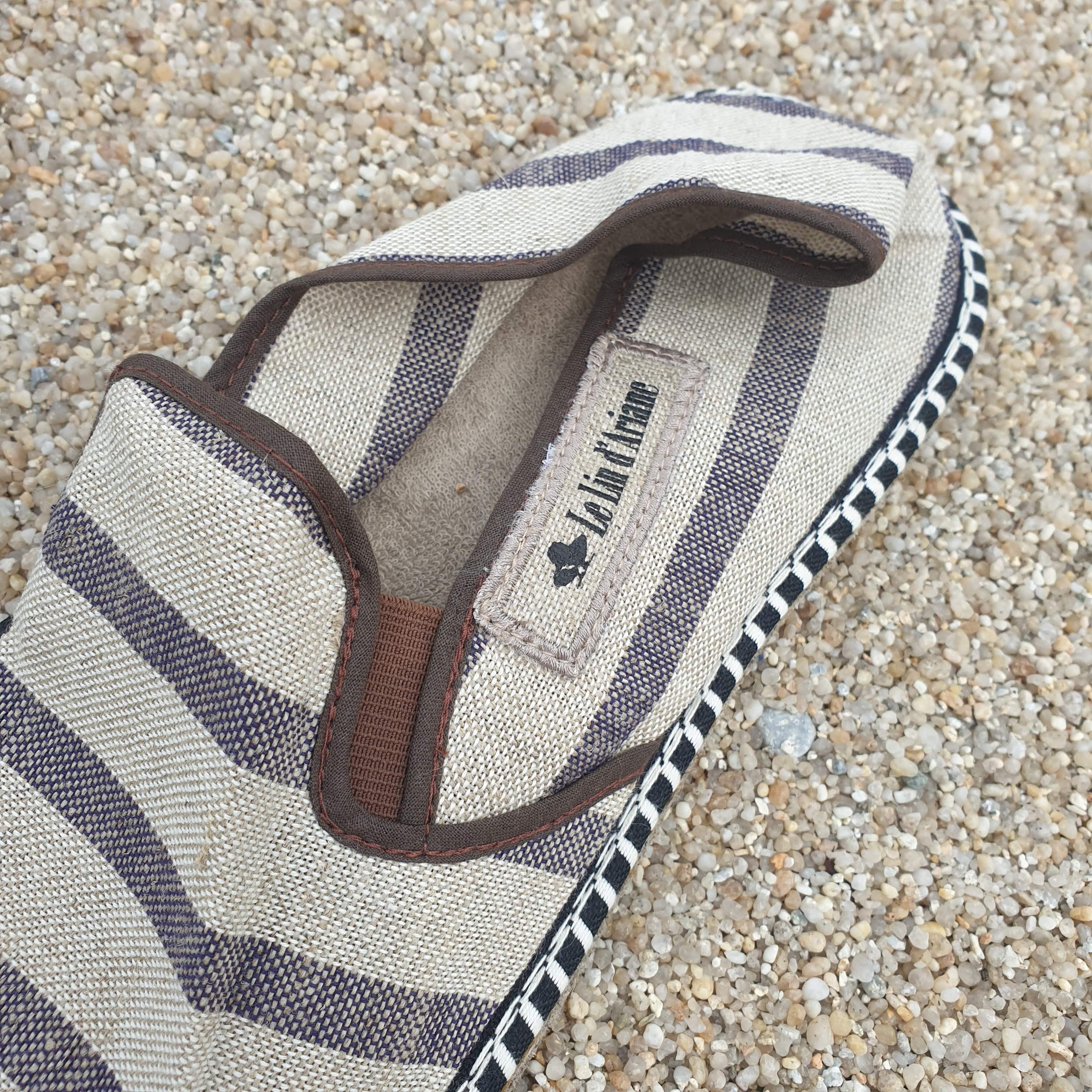 Espadrilles en lin marron - Le Lin d&