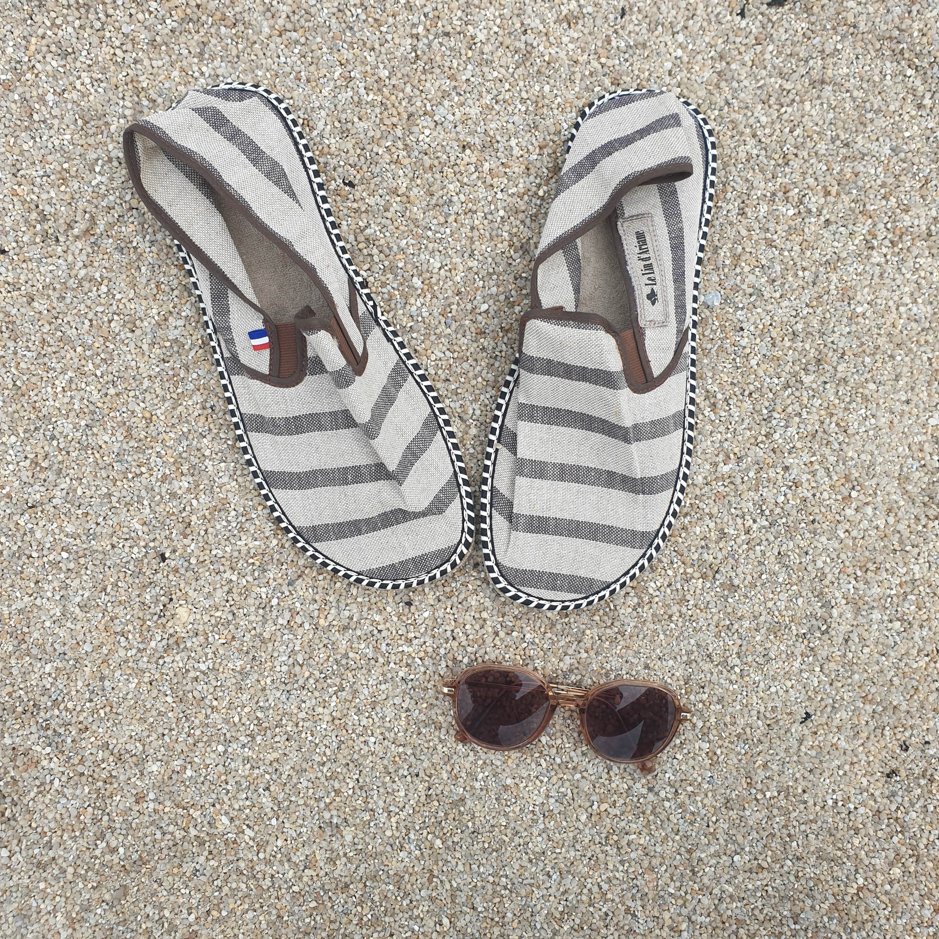 Espadrilles made in france marrons - Le Lin d&